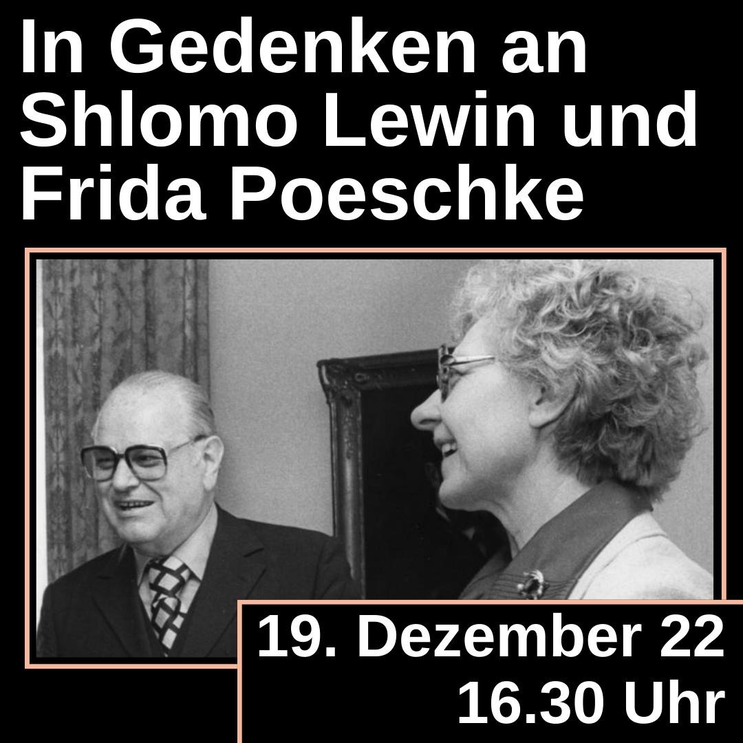 19.12. | 16:30 | Besiktas Platz: Kundgebung in Gedenken an Shlomo Lewin und Frida Poeschke